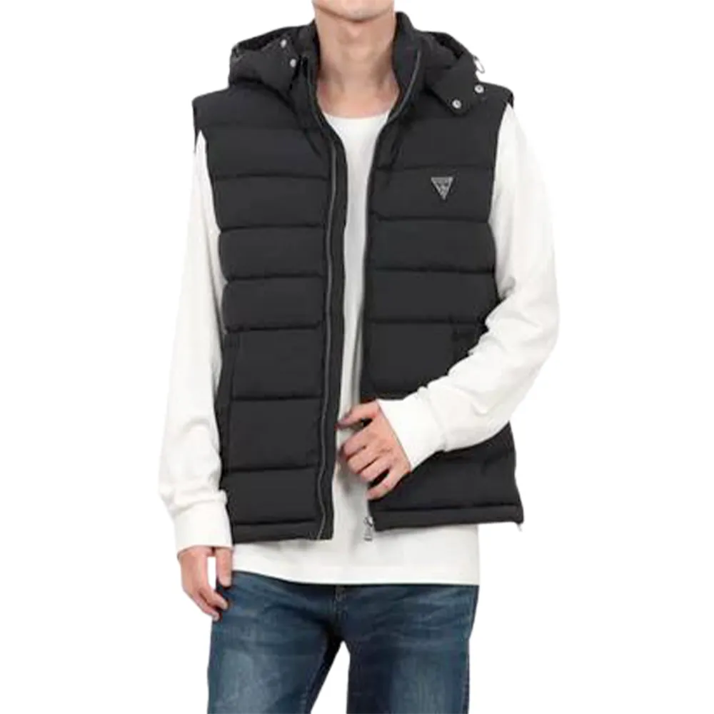 Doudoune sans manche Guess G triangle Homme Noir