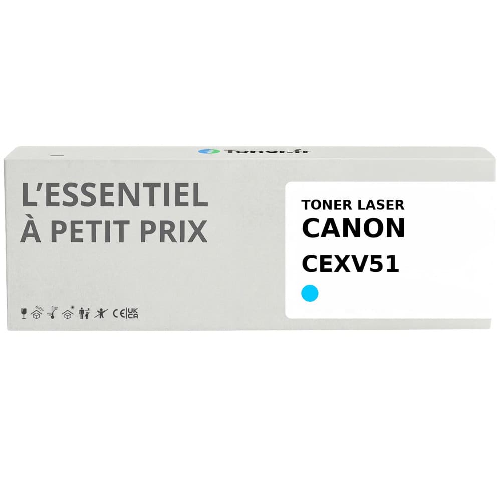 Toner compatible Canon CEXV51 Cyan