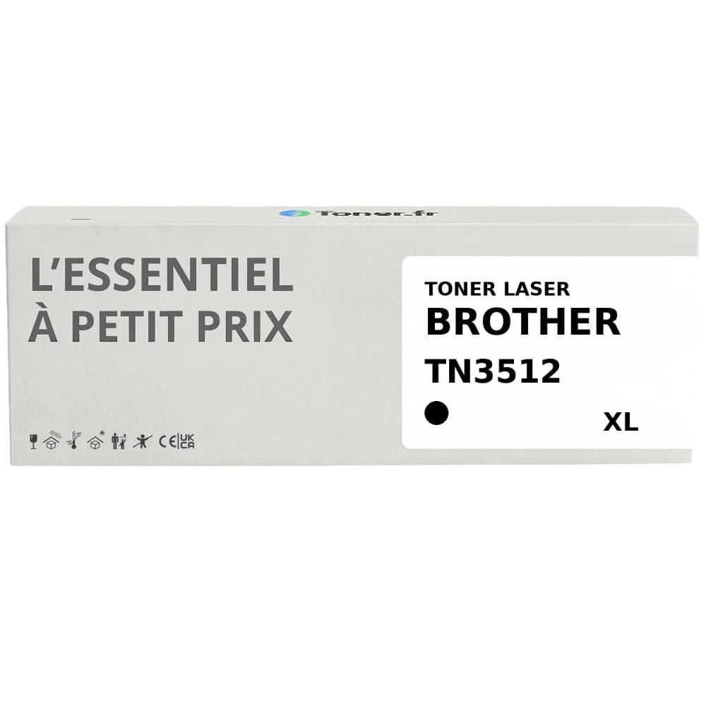 Toner compatible Brother TN3512 Noir